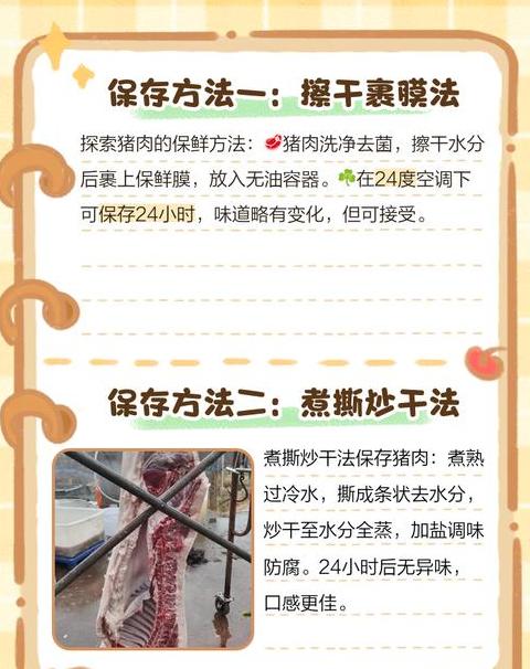 没冰箱如何保存肉