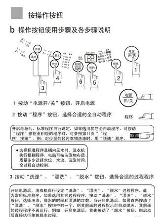 小神童洗衣机说明书