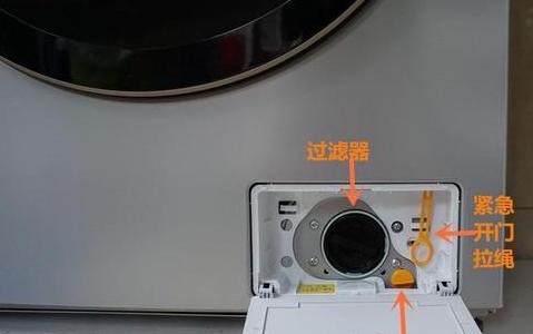 滚筒洗衣机右下角有个圆盖